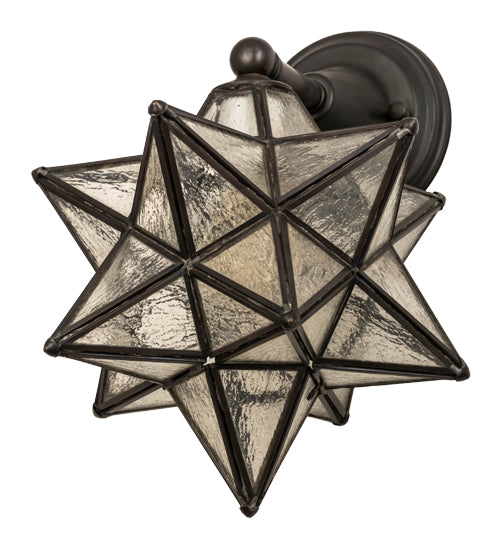 10"W Moravian Star Wall Sconce