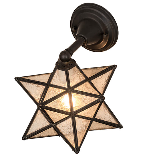 10"W Moravian Star Wall Sconce