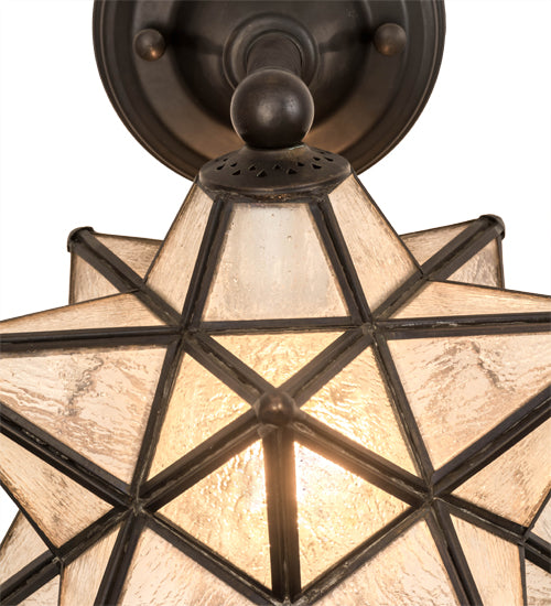 10"W Moravian Star Wall Sconce