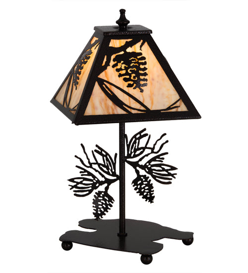 15"H Whispering Pines Accent Lamp