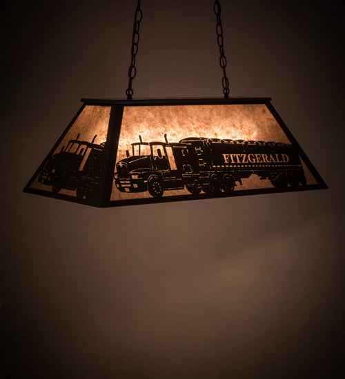 33"L Personalized Fitzgerald Oblong Pendant