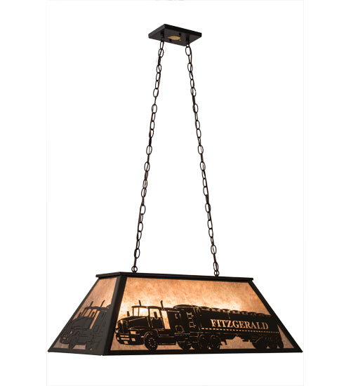 33"L Personalized Fitzgerald Oblong Pendant