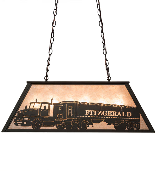 33"L Personalized Fitzgerald Oblong Pendant