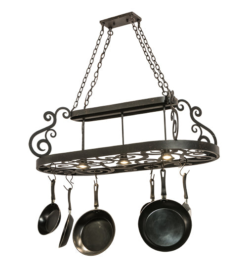 48"L Neo 3 Light Pot Rack