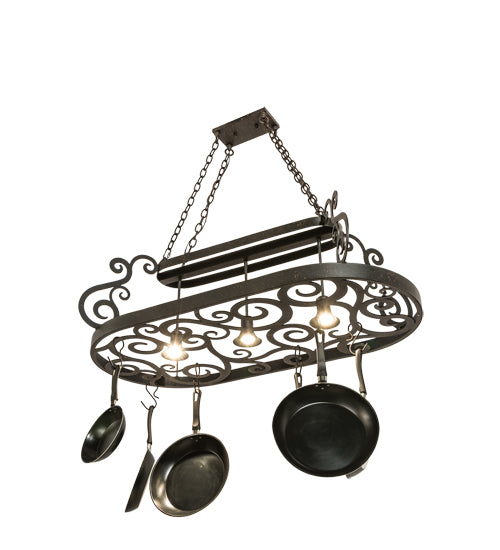 48"L Neo 3 Light Pot Rack