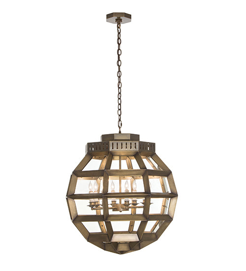 26"W Armoury Globe Pendant