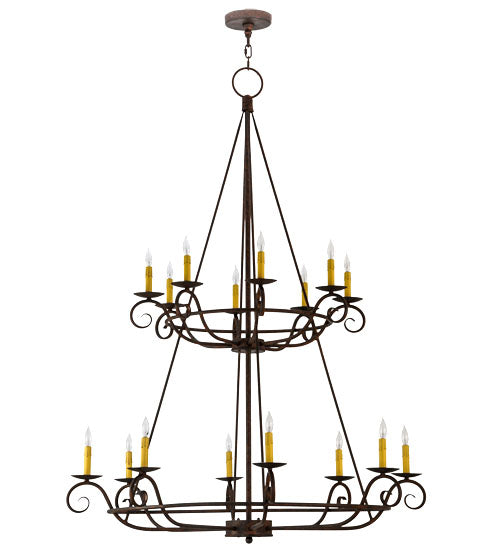 45"W Estrella 16 Lt Two Tier Chandelier