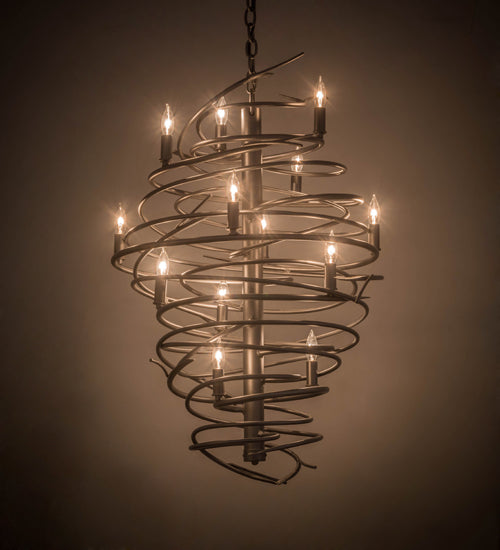 24"W Cyclone 13 Lt Chandelier