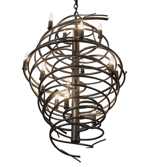 24"W Cyclone 13 Lt Chandelier