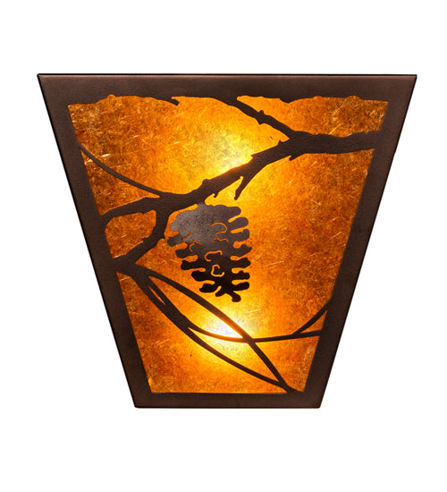 13" Wide Whispering Pines Wall Sconce