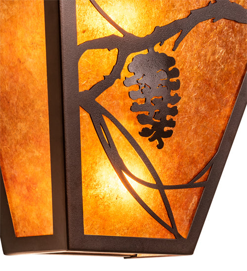 13" Wide Whispering Pines Wall Sconce