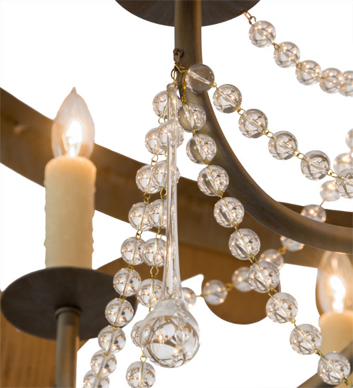 36"W Pradelles 6 Lt Chandelier