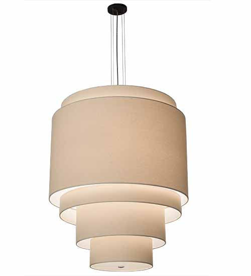 31"W Cilindro 5 Tier Textrene Pendant