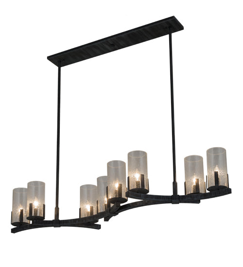 53" Long Cero 8 Light Oblong Chandelier