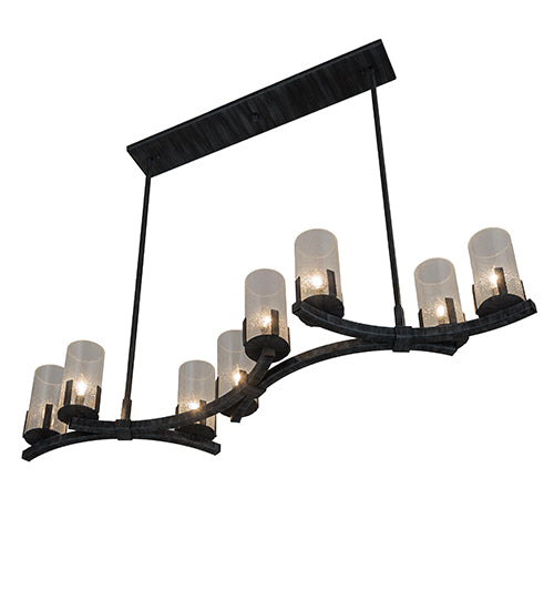 53" Long Cero 8 Light Oblong Chandelier