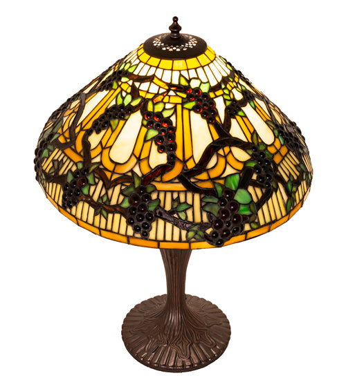 23" High Jeweled Grape Table Lamp