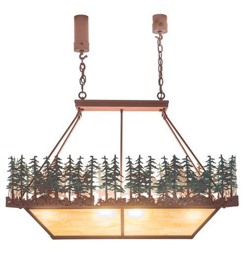 42" Pine Lake Oblong Inverted Pendant