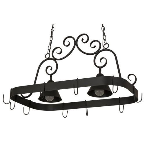 32" Long Elana 2 Light Pot Rack