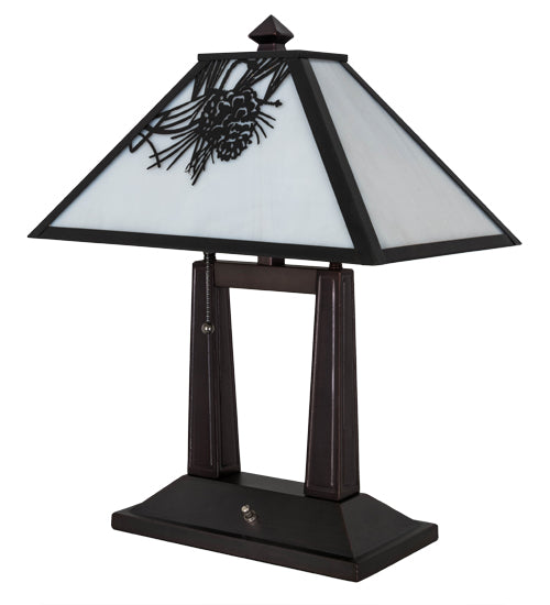 20"H Winter Pine Table Lamp