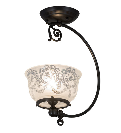 7" Wide Revival Gas & Electric Semi-Flushmount