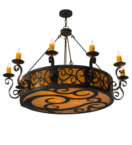 56" Wide Delano 10 Light Chandelier