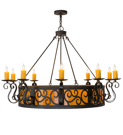 56" Wide Delano 10 Light Chandelier