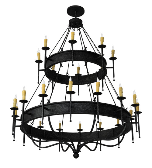 72" Wide Marta 24 Light Two Tier Chandelier