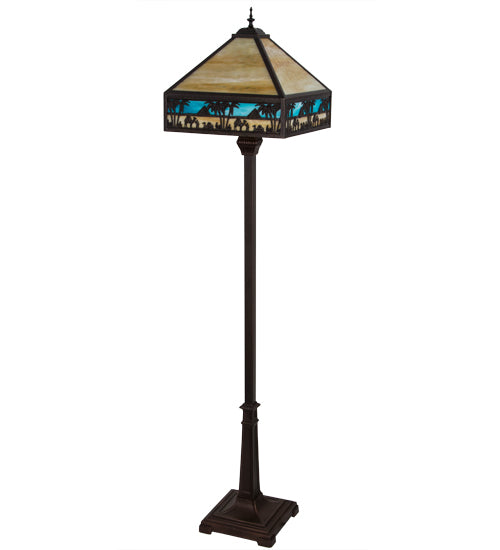 67.5"H Camel Mission Floor Lamp