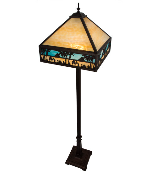 67.5"H Camel Mission Floor Lamp