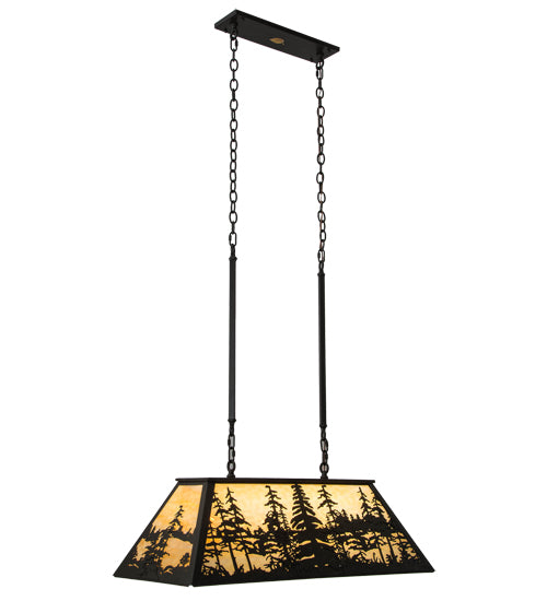 36"L Tall Pines Oblong Pendant