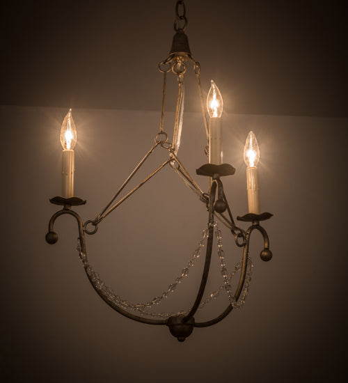 22"W Kaitlynn 3 Lt Chandelier