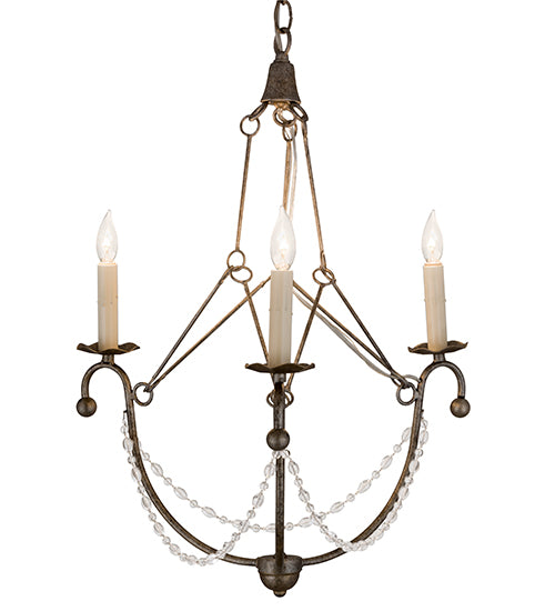 22"W Kaitlynn 3 Lt Chandelier