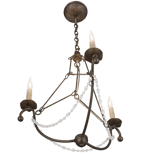 22"W Kaitlynn 3 Lt Chandelier