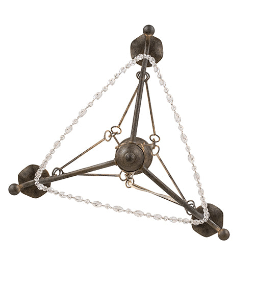 22"W Kaitlynn 3 Lt Chandelier