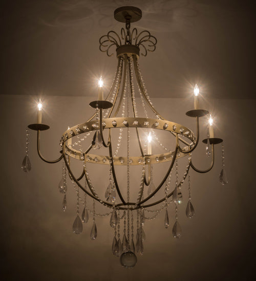 42"W Azaleia 6 Lt Chandelier