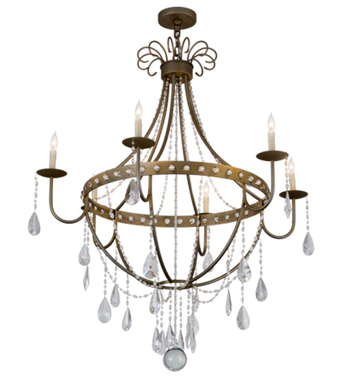 42"W Azaleia 6 Lt Chandelier