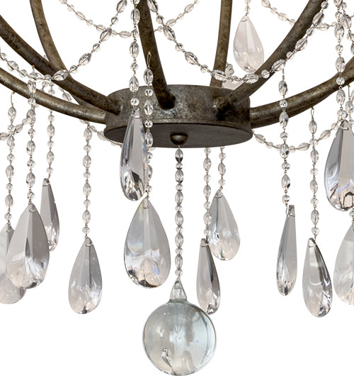 54"W Kaitlynn 12 Lt Two Tier Chandelier