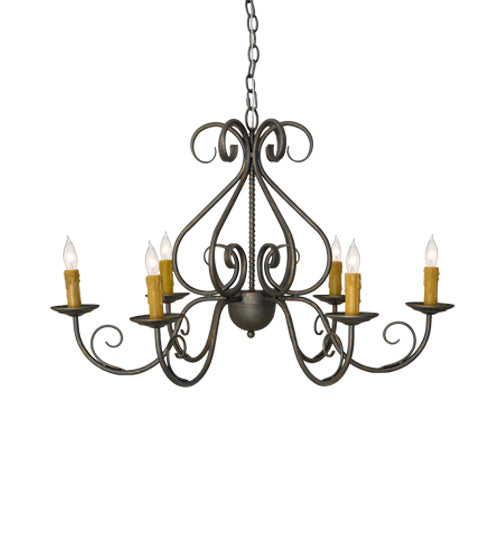 36" Wide Jenna 6 Light Chandelier