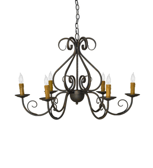 36" Wide Jenna 6 Light Chandelier