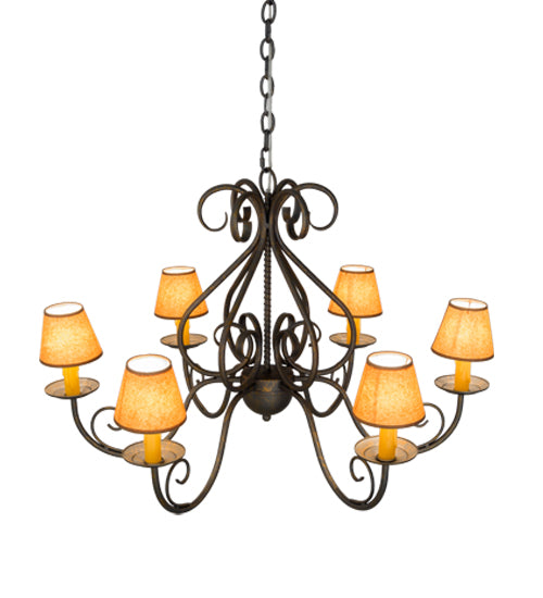 36" Wide Jenna 6 Light Chandelier