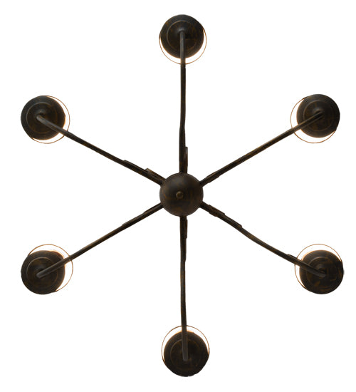 36" Wide Jenna 6 Light Chandelier