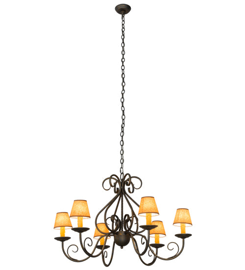 36" Wide Jenna 6 Light Chandelier