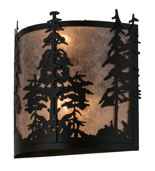 12" Wide Tall Pines Wall Sconce