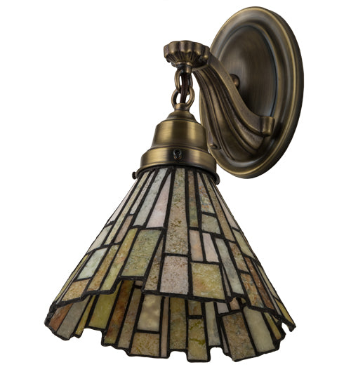 8" Wide Delta Jadestone Wall Sconce