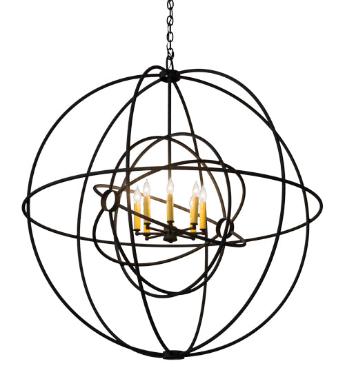 43"W Atom Enerjisi 8 Lt Chandelier