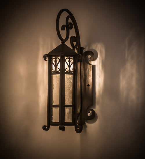 9"W Caprice Lantern Wall Sconce