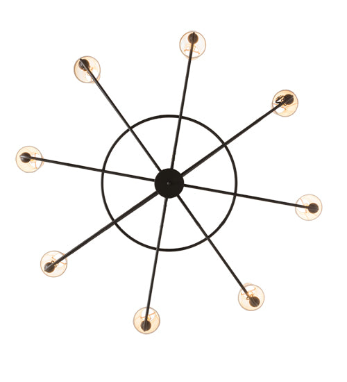 60"W Brach Ring 8 Lt Chandelier