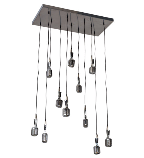 36"L Phonic 11 Lt Cascading Pendant