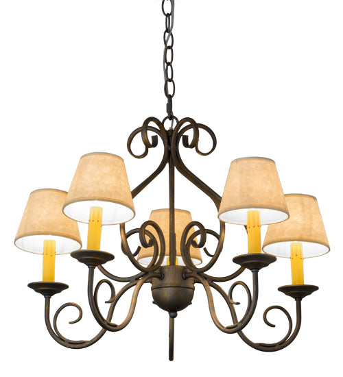 24" Wide Jenna 5 Light Chandelier