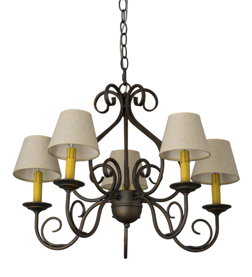 24" Wide Jenna 5 Light Chandelier